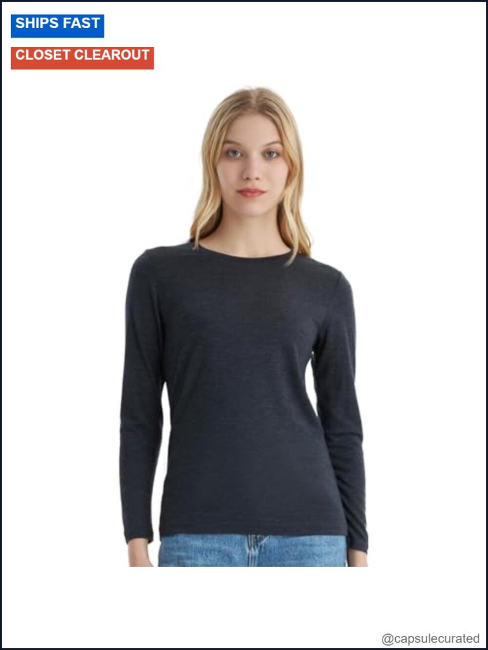 100% Merino Wool Base Layer Women Soft Thermal Long Sleeve Everyday Shirt